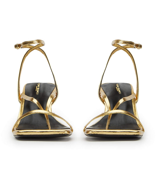 Tony Bianco Avi Gold Foil 6.5cm Flache Schuhe Gold | ZCHNQ99530