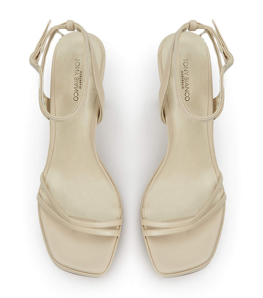 Tony Bianco Dandy Vanilla Capretto 11.5cm Blockabsatz Hellgelb | CHNEJ57075