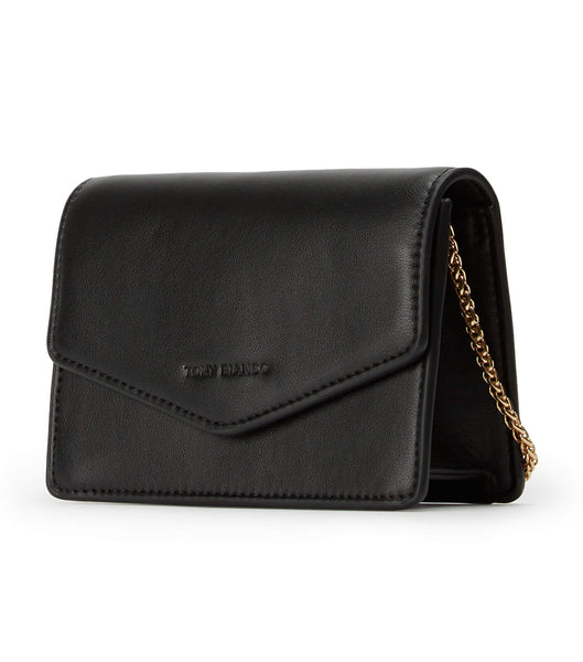 Tony Bianco Dayna Black Leder Cross Body Bag Accessoires Schwarz | QCHWA43465