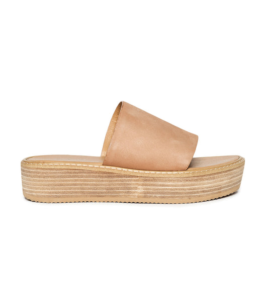 Tony Bianco Elke Caramel 4.5cm Flache Sandalen Beige | CHEGJ67254