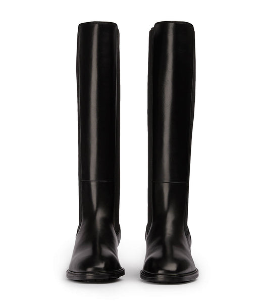 Tony Bianco Emrata Black Como 4cm Halbhohe Stiefel Schwarz | PCHQX36752