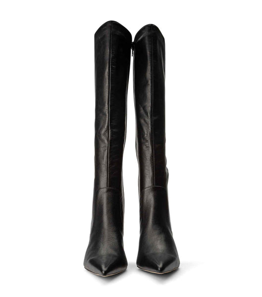 Tony Bianco Epic Black Venice 8.5cm Kniehohe Stiefel Schwarz | GCHUC82726