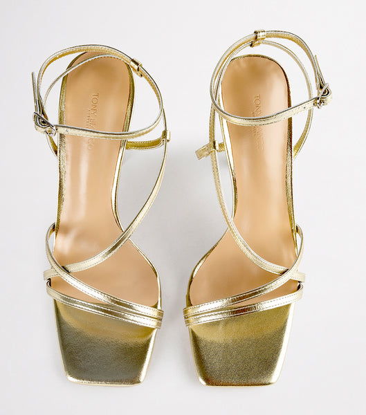 Tony Bianco Franci Gold Nappa Metallic 10.5cm Brautabsätze Gold Metal | ZCHNQ50102