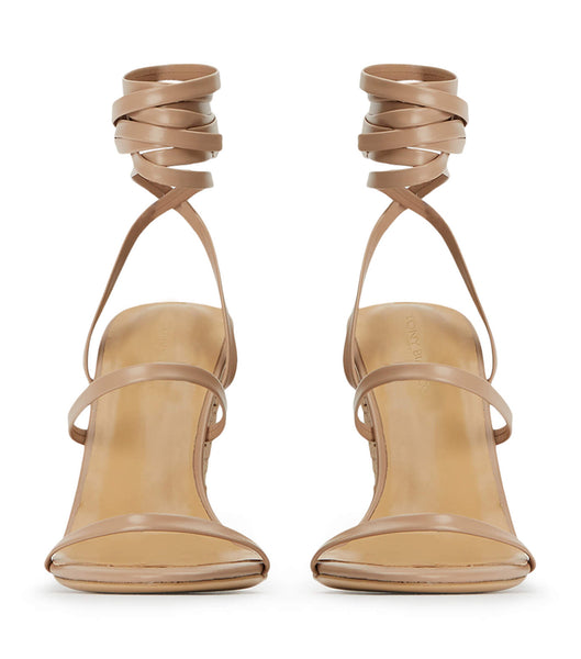 Tony Bianco Gabriella Skin Capretto 11cm Riemchensandaletten Hautfarbe | UCHND80929