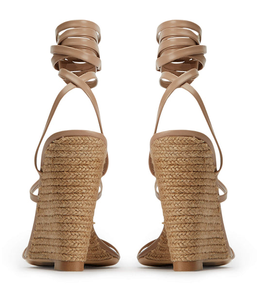 Tony Bianco Gabriella Skin Capretto 11cm Riemchensandaletten Hautfarbe | UCHND80929