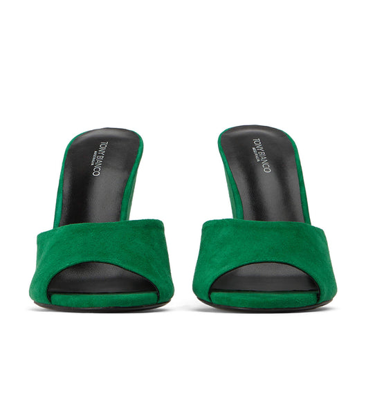 Tony Bianco Galaxy Jade Wildleder 11cm Keilabsatz Grün | CHXMI51869
