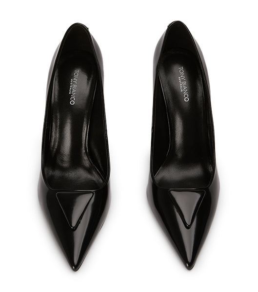 Tony Bianco Gema Black Hi Shine 10cm Event-Heels Schwarz | LCHTR42430