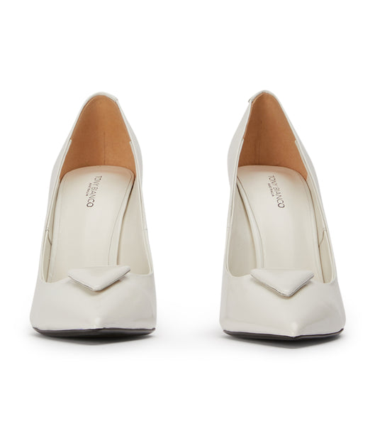 Tony Bianco Gema White Hi Shine 10cm Event-Heels Weiß | CHZDE72162