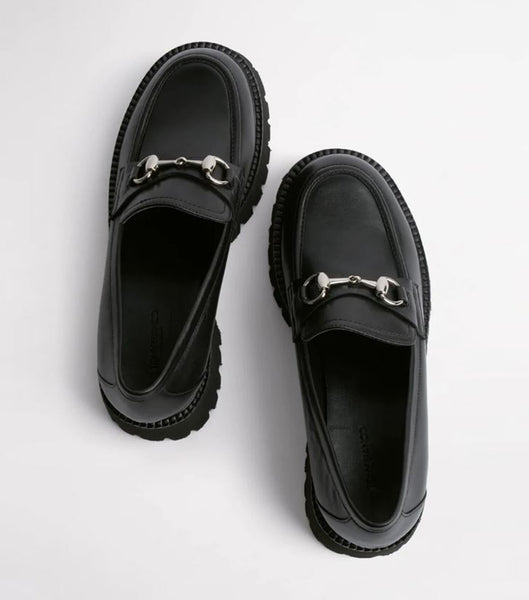 Tony Bianco Greer Black Como 4cm Loafers Schwarz | UCHND50468