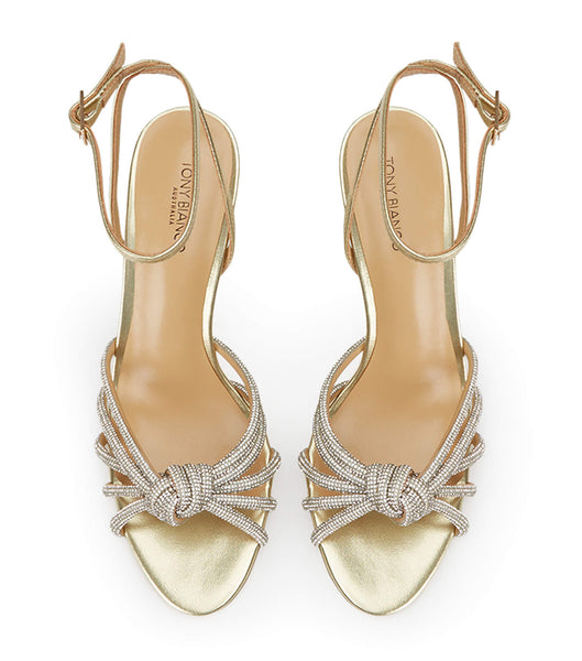 Tony Bianco Helena Gold Nappa Metallic 8.5cm Flache Schuhe Gold Metal | UCHTG86345