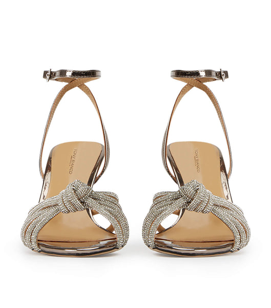 Tony Bianco Helena Gunmetal Shine 8.5cm Brautabsätze Grau | CHDYB39305