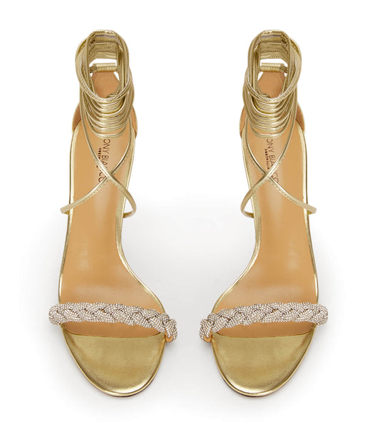 Tony Bianco Henley Gold Nappa Metallic 8.5cm Flache Schuhe Gold Metal | CHNZX75540