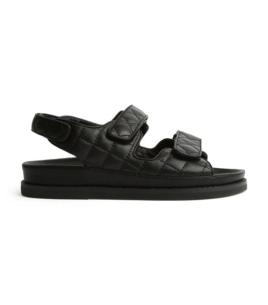Tony Bianco Hiranni Black Sheep Nappa 3.5cm Sandalen Schwarz | CHXMI89995