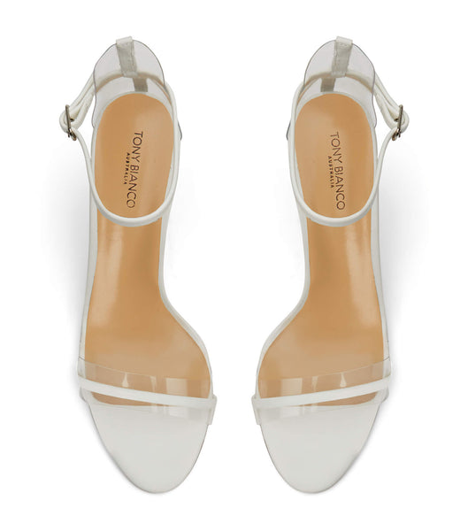 Tony Bianco Houston Milk Capretto 8.5cm Flache Schuhe Silber | MCHFT93886