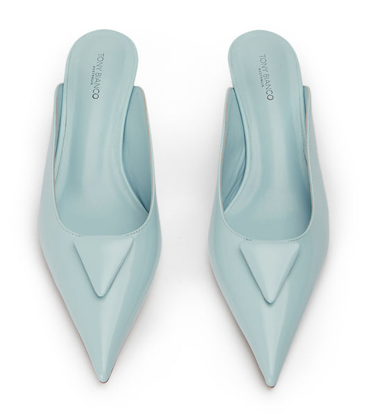 Tony Bianco Kira Sky Hi Shine 4.5cm Event-Heels Blau | GCHEC81548