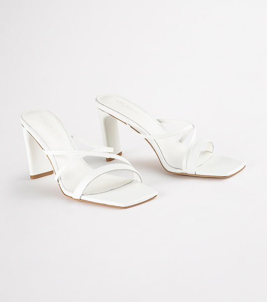 Tony Bianco Klassische White Nappa 8.5cm Flache Schuhe Weiß | CHJKU13945
