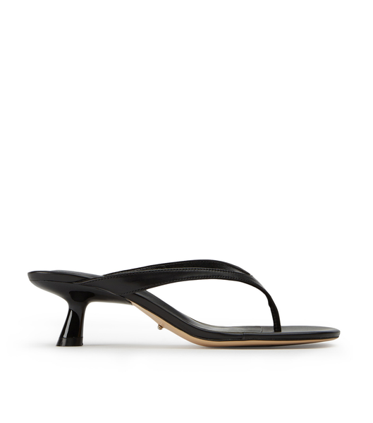 Tony Bianco Krista Black Nappa 5cm Tanga-Sandalen Schwarz | ECHVG82324