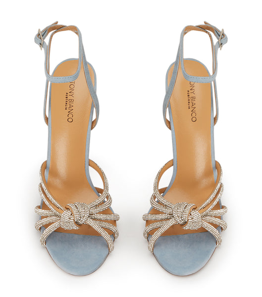 Tony Bianco Kyla Sky Wildleder 11cm Event-Heels Blau | CHICD23461