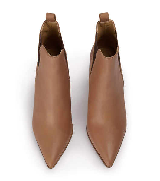 Tony Bianco Leigh Caramel Diesel/Choc Wax 10.3cm Stiefeletten Braun | ZCHMJ20752