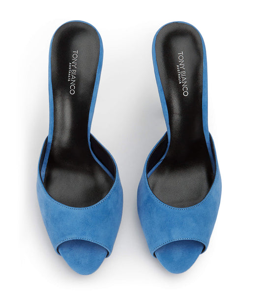 Tony Bianco Love Blue Wildleder 12cm Stöckelschuhe Blau | LCHTR75018