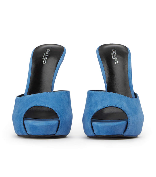 Tony Bianco Love Blue Wildleder 12cm Stöckelschuhe Blau | LCHTR75018