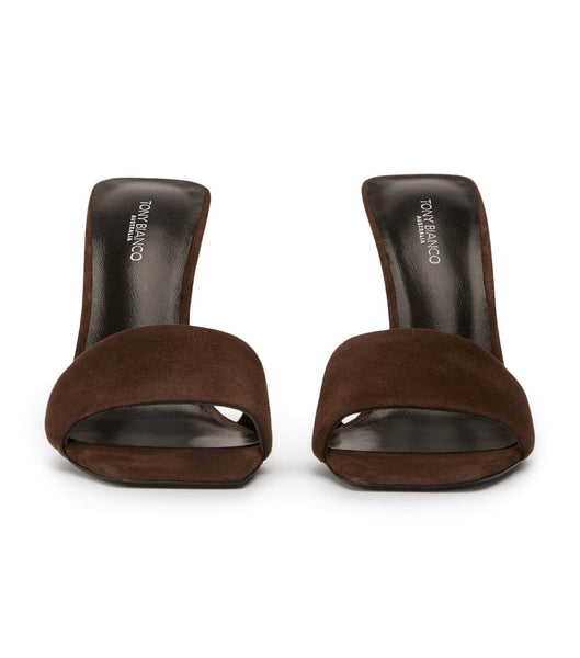 Tony Bianco Natalie Espresso Wildleder 10.5cm Stöckelschuhe Schokolade | CHDFL14254