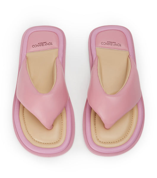 Tony Bianco Nikki Musk Nappa Tanga-Sandalen Rosa | ZCHNQ78331