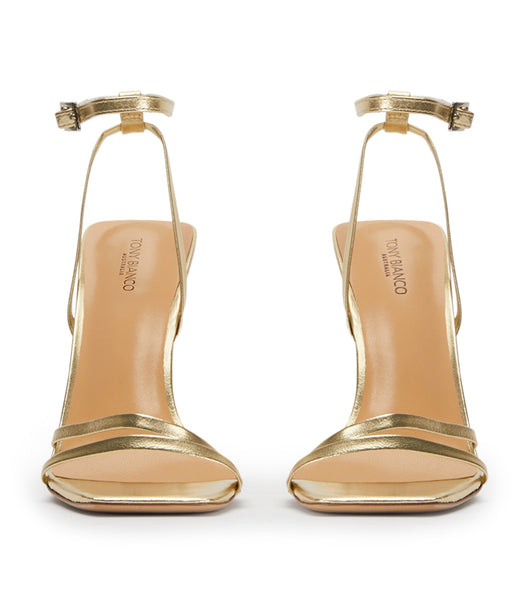 Tony Bianco Nix Gold Nappa Metallic 10.5cm Brautabsätze Gold Metal | GCHEC37369