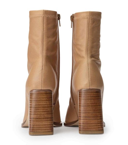 Tony Bianco Rover Caramel Venice 8.5cm Stiefel mit Absatz Beige | BCHSD51153