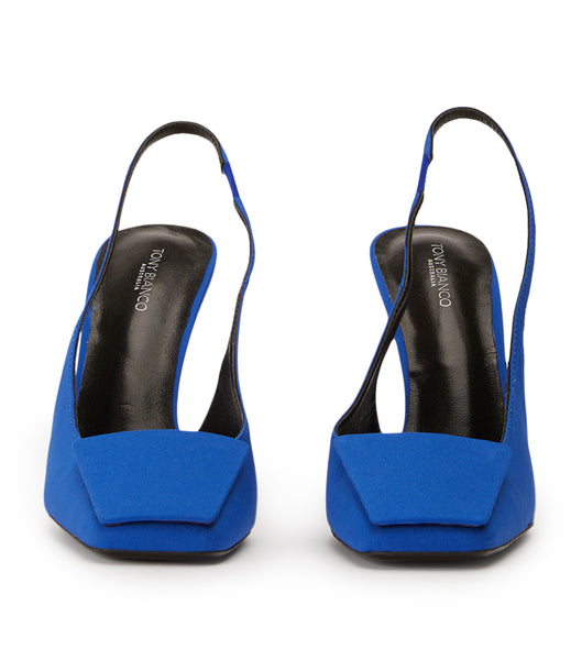 Tony Bianco Rue Azure Crepe 10.5cm Event-Heels Azurblau | CHDFL47727