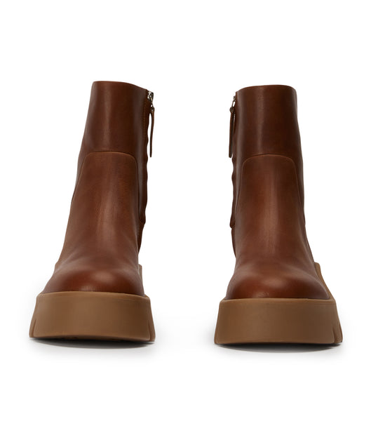 Tony Bianco Rumble Cognac 5.5cm Kampfstiefel Braun | SCHNY11991