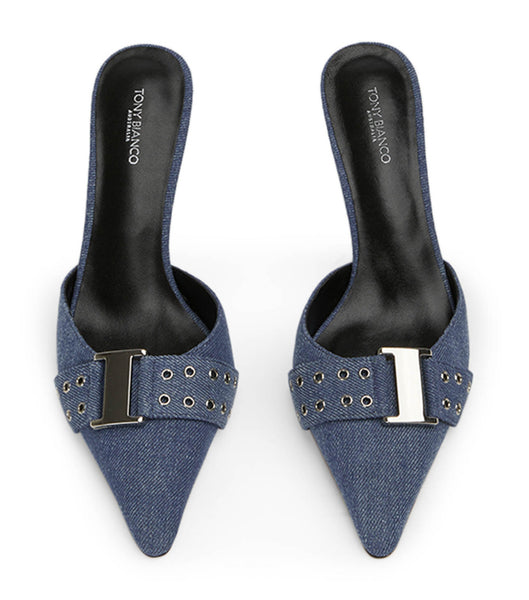 Tony Bianco Samma Vintage Denim 8cm Event-Heels Blau | FCHHY75217