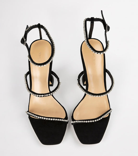 Tony Bianco Shy Black Wildleder 10.5cm Event-Heels Schwarz | CHDFL38146