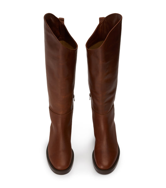 Tony Bianco Tyler Cognac 4cm Kniehohe Stiefel Braun | CHXBR22483