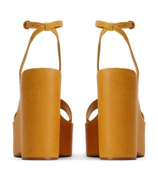 Tony Bianco Vesna Cantelope Antiq 13cm Keilabsatz Gelb | ACHDF35169