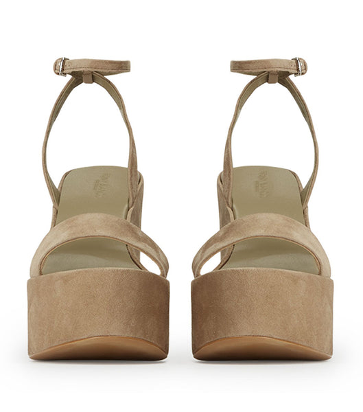 Tony Bianco Vesna Stone Wildleder 13cm Keilabsatz Grau | CHJBT86093