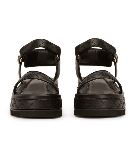 Tony Bianco Zahara Black Nappa 6cm Sandalen Schwarz | ACHWC41015
