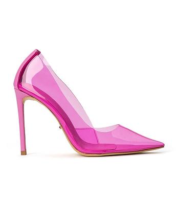 Tony Bianco Alijah Pink Vinylite/Pink Nappa 10.5cm Court Schuhe Rosa | DCHVO96130